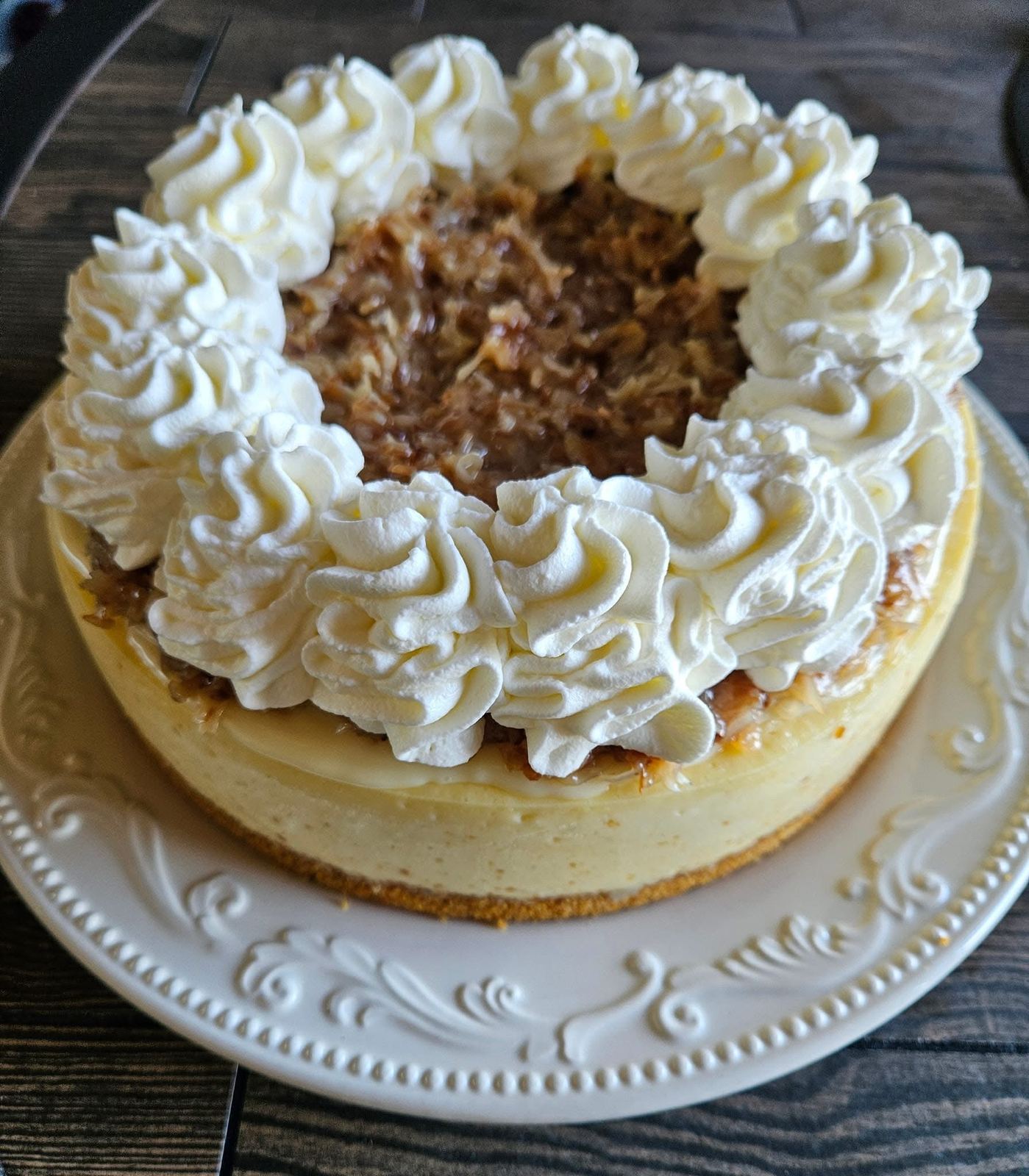 German chocolate cheesecake